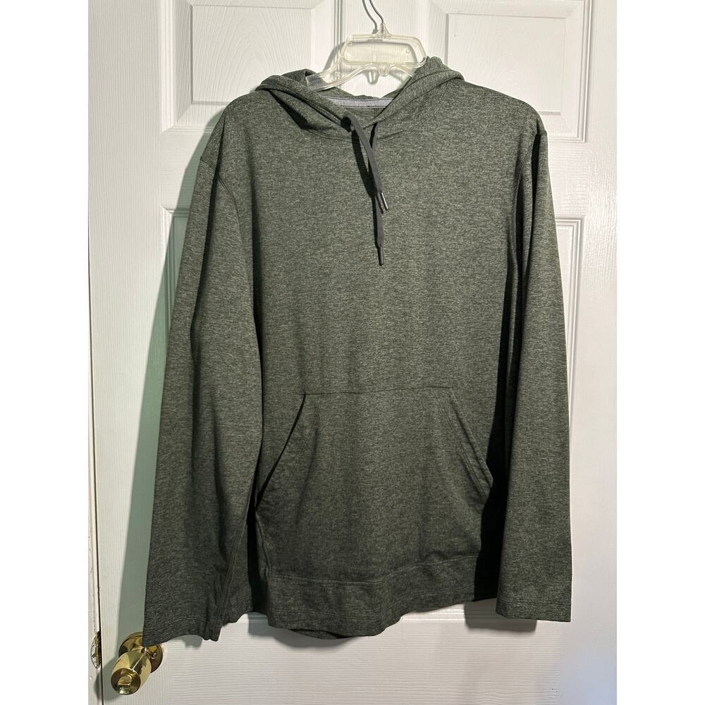 Lululemon Men’s Soft Jersey Pullover Hoodie Heathered Green M3EOS XL